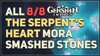 All 8 The Serpent's Heart Smashed Stone Mora Chests Genshin Impact