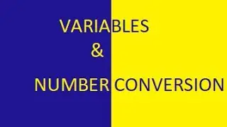 variables and number system and conversion