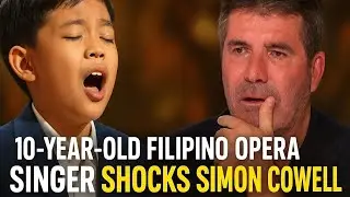 10-Year-Old Filipino Opera Singer SHOCKS Simon Cowell | Golden Buzzer Moment That Broke the Internet