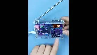 DIY FM Radio Electronic Kit Adjustable Frequency 87-108MHz Digital