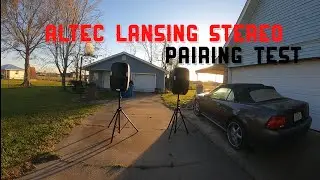 Altec Lansing Stereo Pairing Test!