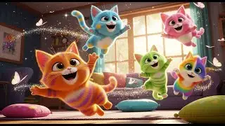 🐱🎶 **Kitty Cat Dance Party &ndash; Meow Meow Song | Fun Animal Song for Kids and many more fun songs!**