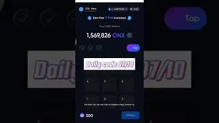 Onus Tap Tap Tap on Telegram - Daily code 07/10 is - Join now #airdrop #onus #tap2earn