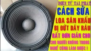 Cách Sửa Loa Sân Khấu Bass 40 Đứt Râu 17/03/2018
