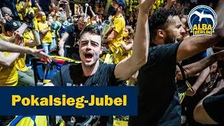 Diese Emotionen! So feiert ALBA BERLIN den Pokalsieg 2022 mit seinen Fans