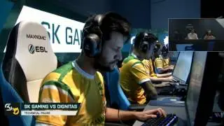 Турнир ESL Pro League S4 Finals| SK Gaming vs Team Dignitas | de cobblestone