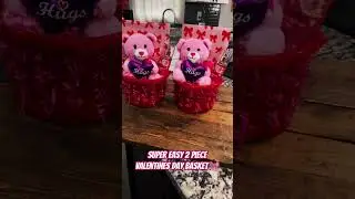 Super Easy 2 Piece Valentines Day Baskets #giftidea #viral #trending #viralshorts #trendingshorts