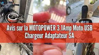 Avis sur la MOTOPOWER 3.1Amp Moto USB Chargeur Adaptateur SAE vers USB avec c&acirc;ble de Terminal &agrave; Anne