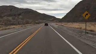 Time Lapse Driving from Tonopah Nevada to Las Vegas Nevada January 22, 2026 Highway 95 South