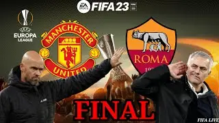 MANCHESTER UNITED vs AS ROMA | UEFA EUROPA LEAGUE LIVE | FIFA 23 GAME | PS5