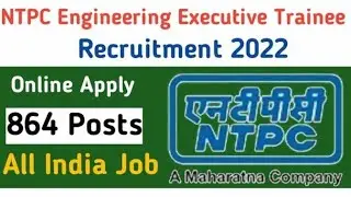 NTPC Engineer Executive Trainees Recruitment 2022 ! NTPC EET Recruitment 2022 Notification