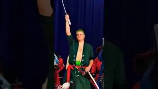 Zoro One Piece Cosplay | Bartow Con 2023 #shorts #cosplay #onepiece
