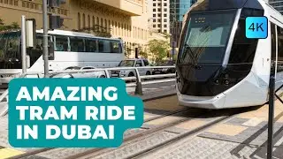 Amazing Tram Ride from Jumeirah Beach to JLT Metro Station | Dubai Tour 2022