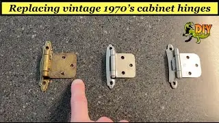 Replace vintage Amerock cabinet door hinges - 1960/1970