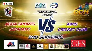 🔴 LIVE: Professional League &ndash; Agha Sports Company vs AIMS CC | Ramadan Cricket Carnival 2025