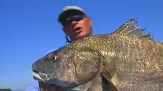 Big Black Drum Fishing Out of a Canoe in the No Motor Zone