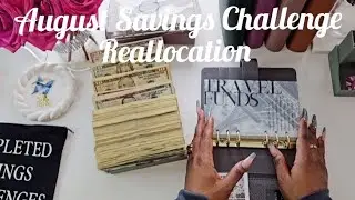 August Savings Challenge Unstuffing | Reallocation | $806 Saved!! | Single Mom Budget