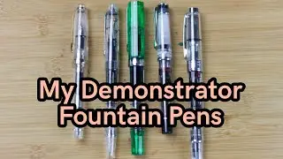 Пять моих демонстрационных перьевых ручек