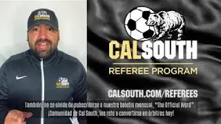 Get Certified as a Cal South Referee