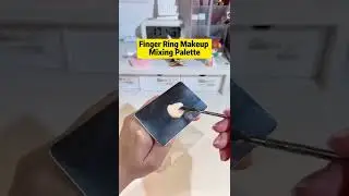 Finger Ring Makeup Cream Foundation Mixing Stainless Palette