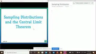 Engineering Data Analysis - Sampling Distribution