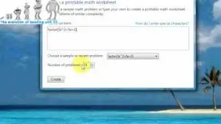 Microsofts Math Worksheet Generator