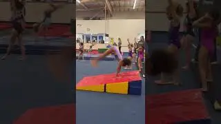 Back handspring down cheese mat