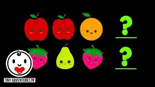 Learn Patterns | Fruits | Simple learning video for toddlers, children, kids