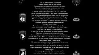 DoD Army - The Airborne Creed - Words by SGT Gabe Boudreau