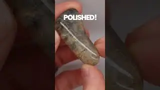 Beautiful Grey Blue Quartz Tumble: Before and After