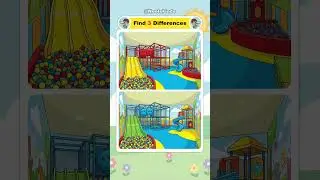 🥎 Find 3 Differences | A Children&rsquo;s Indoor Play Zone | Neels Finds - 0065 #puzzle #spotthedifference