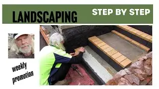 How To Build A Retaining Wall with Natural Stone & Block | Stairs & Paving