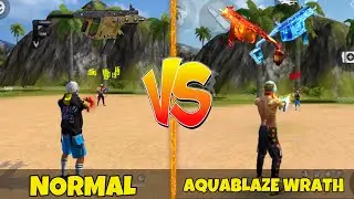 FREE FIRE NEW AQUABLAZE WRATH VECTOR VS NORMAL VECTOR DAMAGE ABILITY TEST