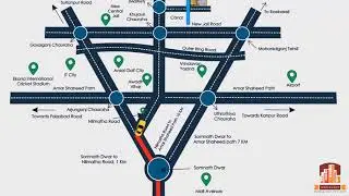 Aanant Valley - Location & Road Map Animation | Real Estate Project by Aadianant Infra Built
