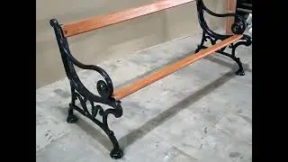 How to Assemble Cast Iron Leg With FRP Strip Garden bench