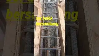 Batas sambungan cor pada balok #shorts