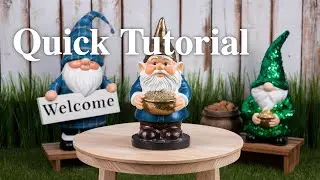 The easiest St Patricks Day Acrylic Gnome