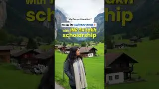 IMD MBA Scholarship | Study in Switzerland | MBA Scholarship | IMD Switzerland | Leap Scholar #short