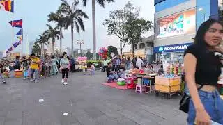 Downtown Phnom Penh Virtual Tour - Cambodia Evening Walk - 2025