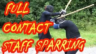 Full contact staff fighting - Quaterstaff Sparring