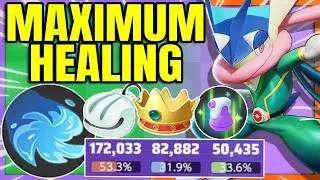 I played this MAX HEALING GRENINJA BUILD and Accidentally Broke the Game... | Pokemon Unite