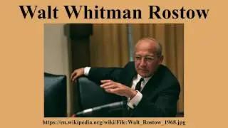 Walt Whitman Rostow