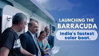 Barracuda: India's Fastest Solar Electric Boat - Launch Video | Navalt