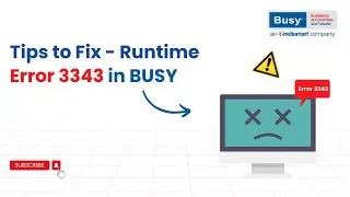 Tips to Fix - Runtime Error 3343 in BUSY (English) |  BUSY | RTE-3343