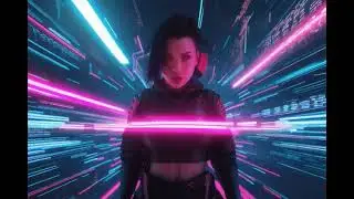 The video clip is AI generated for the sound track Lone Hacker's Code