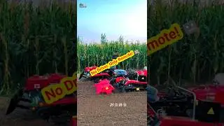 No Driver, Only Remote! 🤖🚜 Smart Farming Machine 🌾 #RobotTractor #SmartFarming #FutureTech
