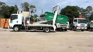 Skip Truck Operation - Unloading 4.0 m3 bin