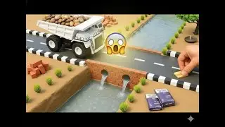 Mini Tractor Bridge Making Science Project | DIY Bridge Construction Model | Creative School Project