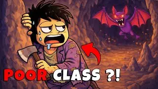 Surviving the NEW CAVES as a POOR Class in 99 Night in the Forest!