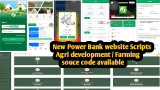 Agri development Farming power Bank website Scripts source code or investment app scripts available
